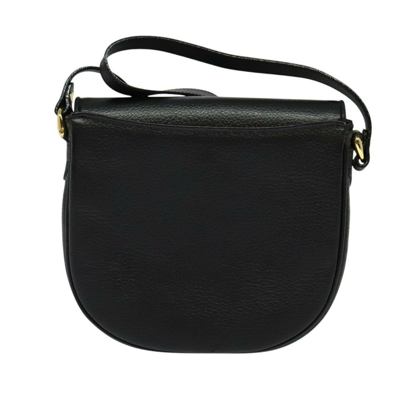 【日本直送】Burberry 皮革肩背包 黑色金色 正品 ep9157-1