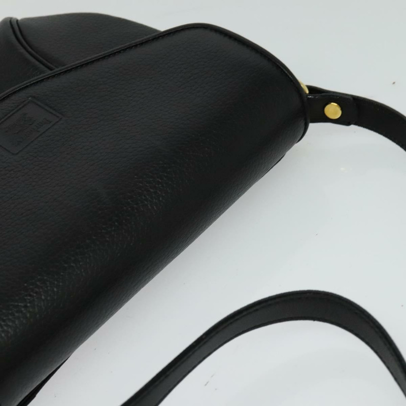【日本直送】Burberry 皮革肩背包 黑色金色 正品 ep9157-5