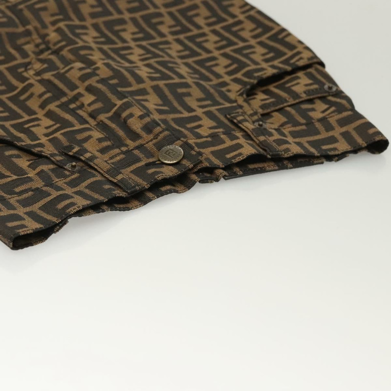 【日本直送】FENDI Zucca 帆布半身裙 黑棕色 正品 126349V-2