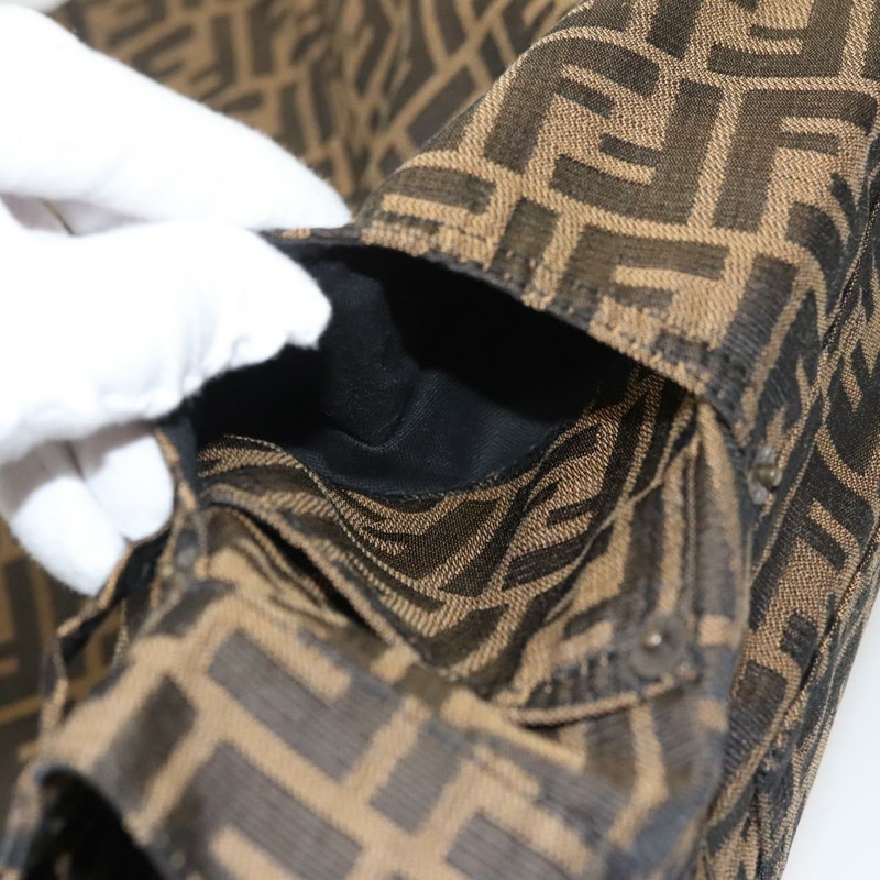【日本直送】FENDI Zucca 帆布半身裙 黑棕色 正品 126349V-7
