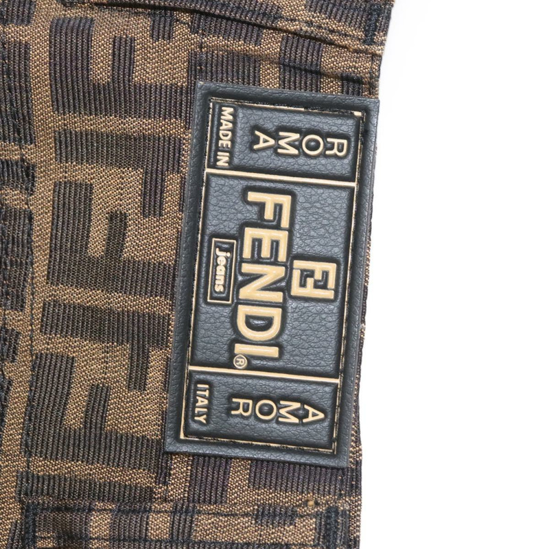 【日本直送】FENDI Zucca 帆布半身裙 黑棕色 正品 126349V-9
