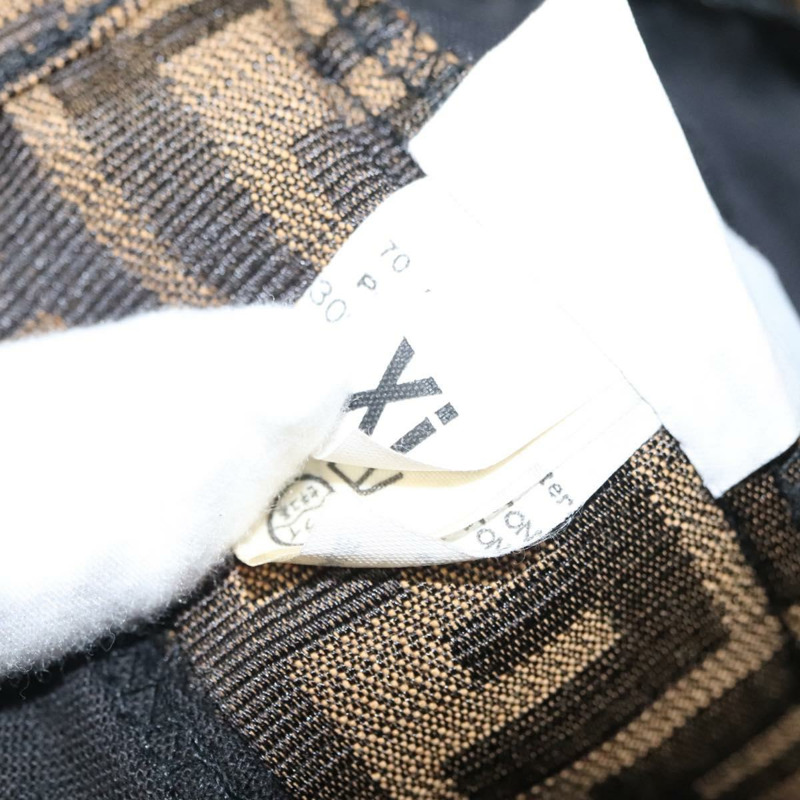 【日本直送】FENDI Zucca 帆布半身裙 黑棕色 正品 126349V-11