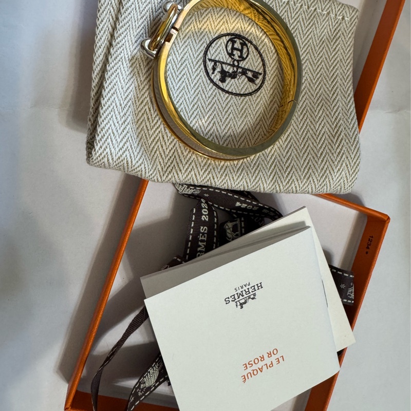 愛馬仕 Mini Clic Chaine d'Ancre手環 (PLAQUE OR ROSE)-0