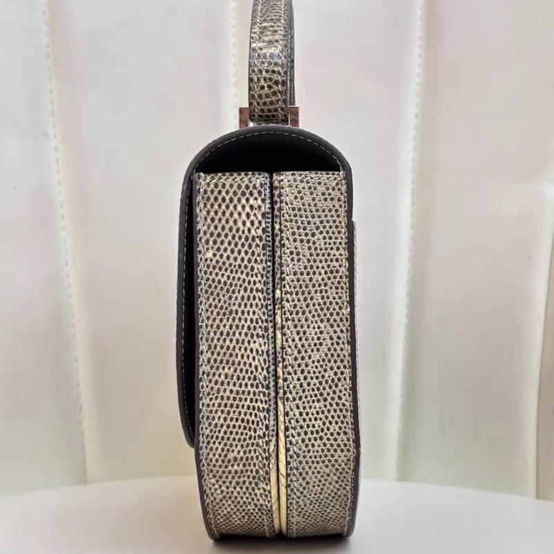 Hermes 愛馬仕 女士包 mini Mosaique 馬賽克 原色 蜥蜴 銀扣 D刻 閒置未使用 原始成色 正品現貨-6