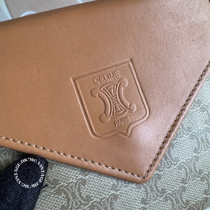 CELINE Vintage Macadam Wallet 中古 短銀包 短夾-3