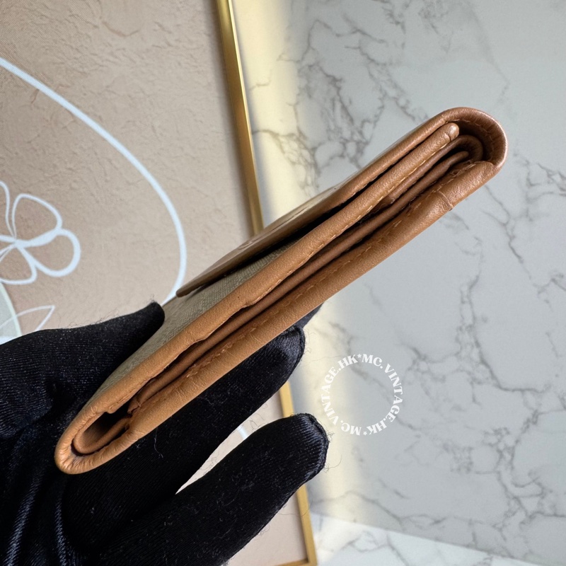 CELINE Vintage Macadam Wallet 中古 短銀包 短夾-7