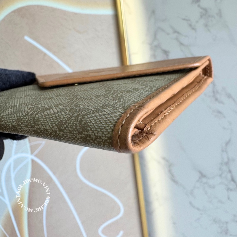 CELINE Vintage Macadam Wallet 中古 短銀包 短夾-8
