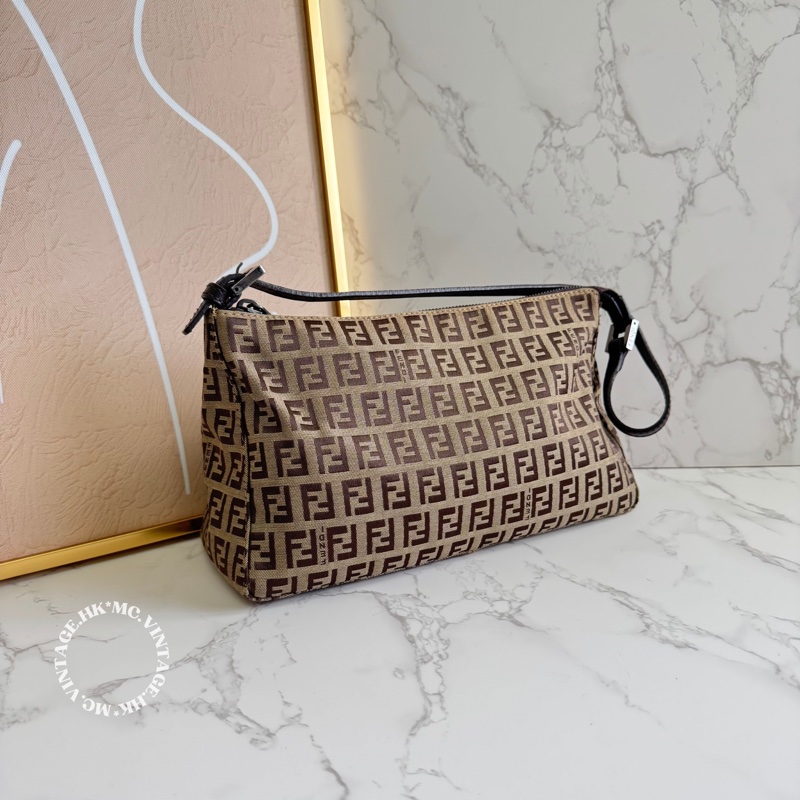 FENDI Zucchino Shoulder Bag 老花 肩背包 手提包-0
