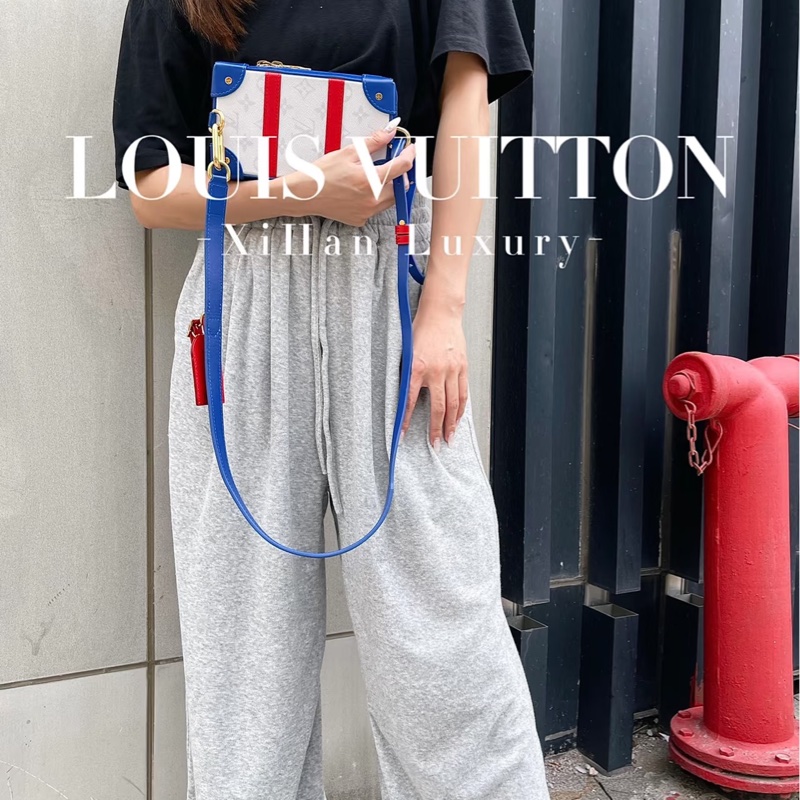 🈶購證 #櫃上九萬入手 #近新大全配 Lv soft trunk nba聯名限定款盒子斜挎包-4