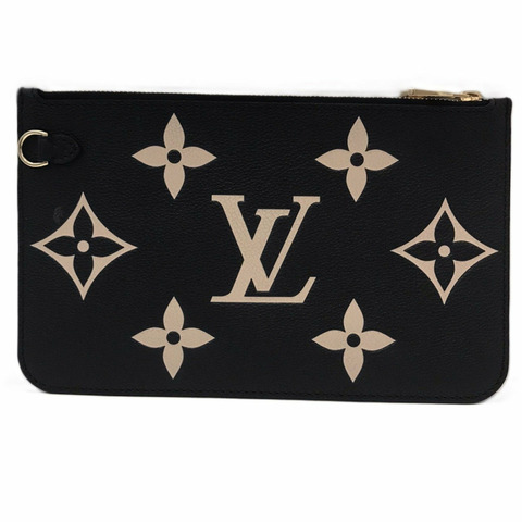 Louis Vuitton Neverfull 手拿包 雙色 Monogram Empreinte LOUIS VUITTON