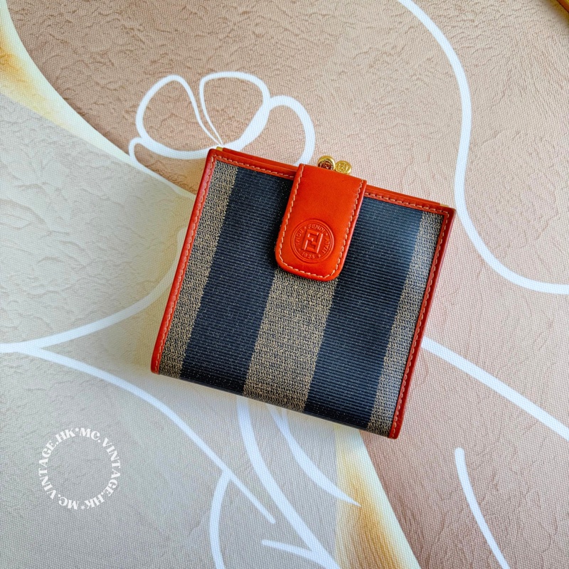 FENDI Classic Wallet 經典間紋 短銀包 短夾-0