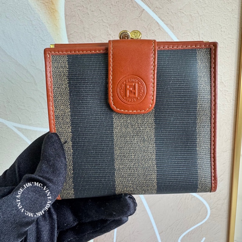FENDI Classic Wallet 經典間紋 短銀包 短夾-1