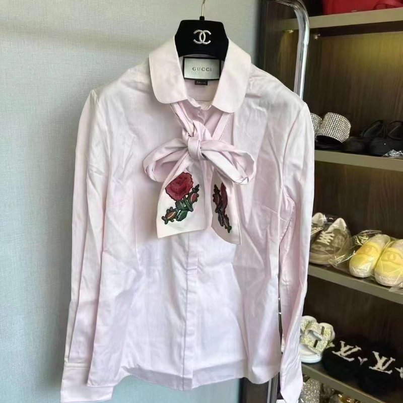 Gucci 襯衫 沒穿過有吊牌 42號 實物很好看-0