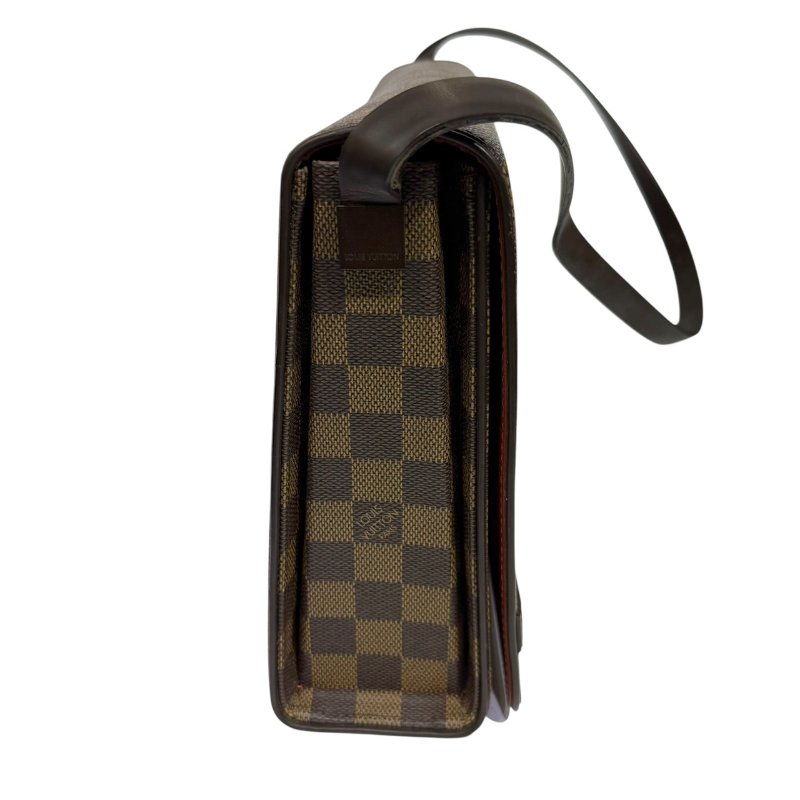 【美收精品】LV茶色棋盤格肩背包 2-929-3