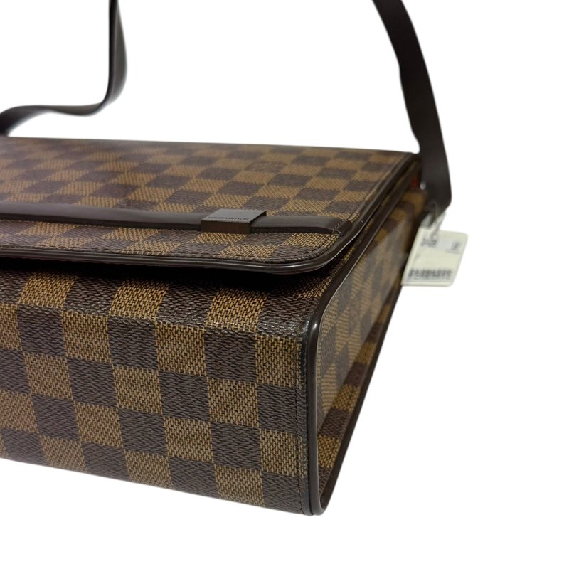 【美收精品】LV茶色棋盤格肩背包 2-929-5