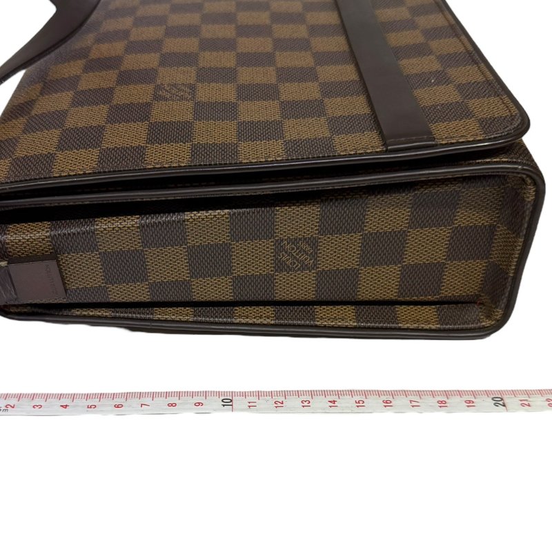 【美收精品】LV茶色棋盤格肩背包 2-929-18