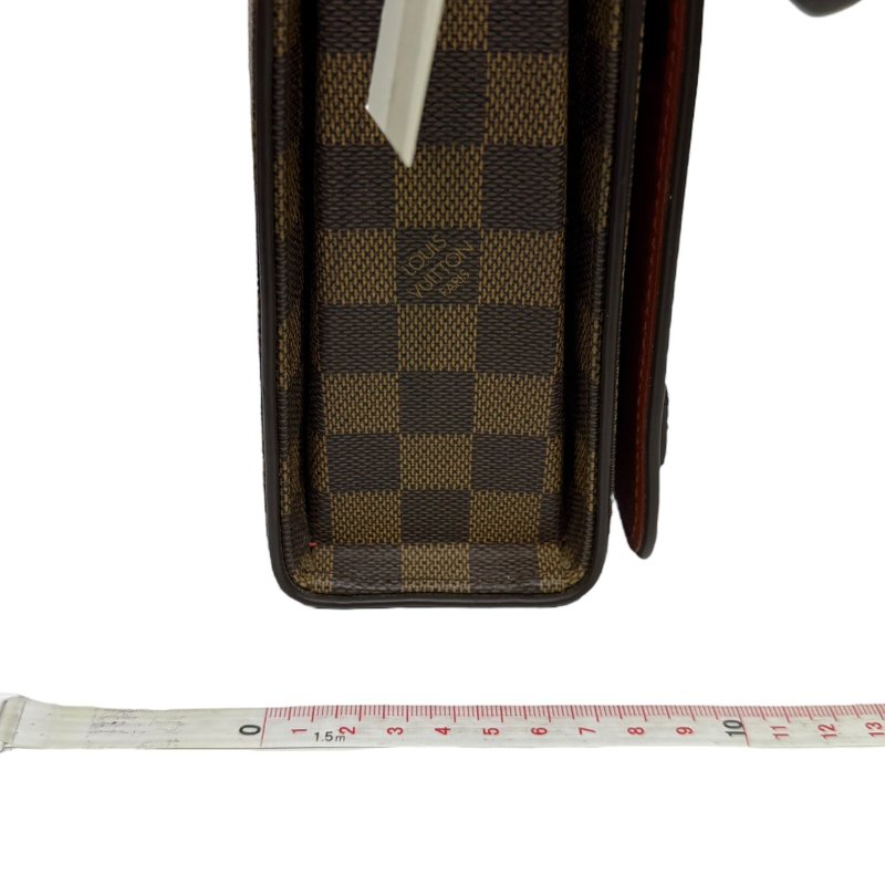 【美收精品】LV茶色棋盤格肩背包 2-929-19