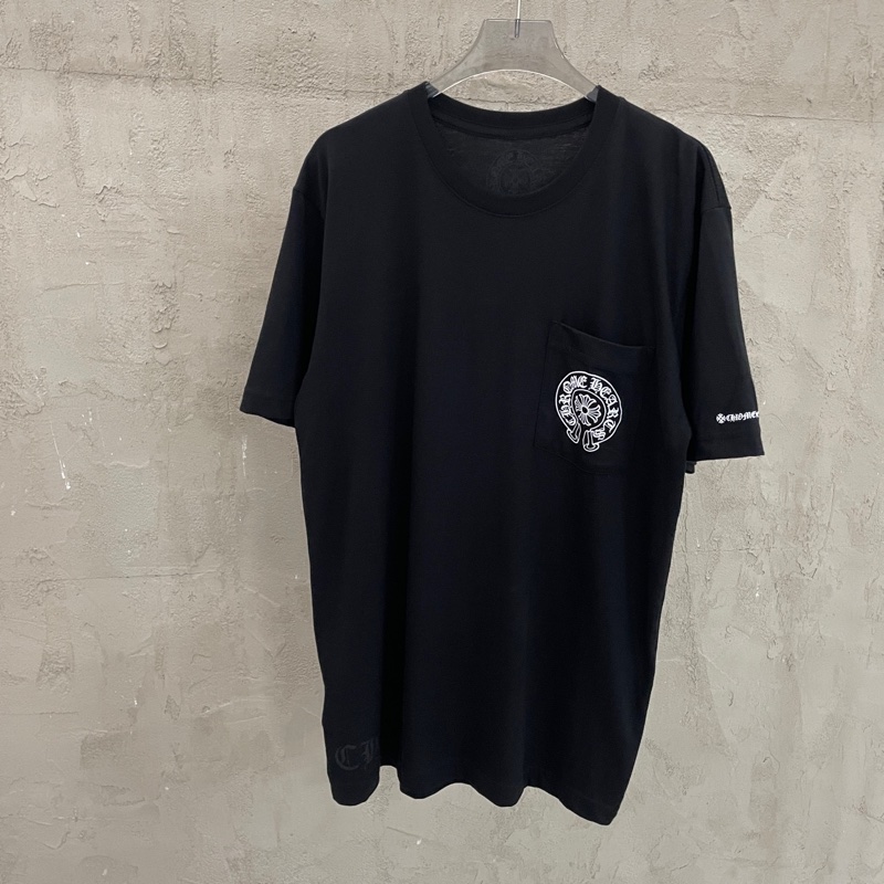 Chrome Hearts克羅心黑色大馬蹄十字花短袖T恤 全新 Size:XS/S/M/XL-0