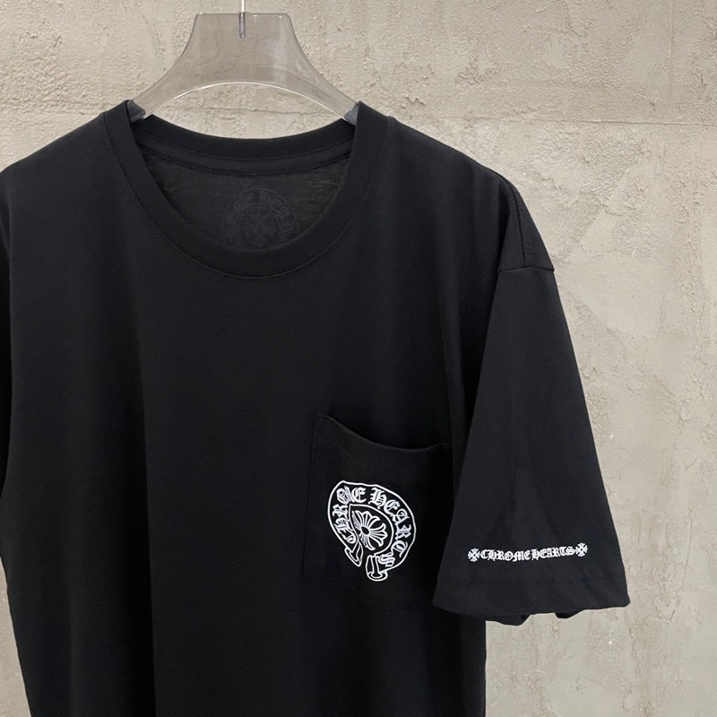 Chrome Hearts克羅心黑色大馬蹄十字花短袖T恤 全新 Size:XS/S/M/XL-3