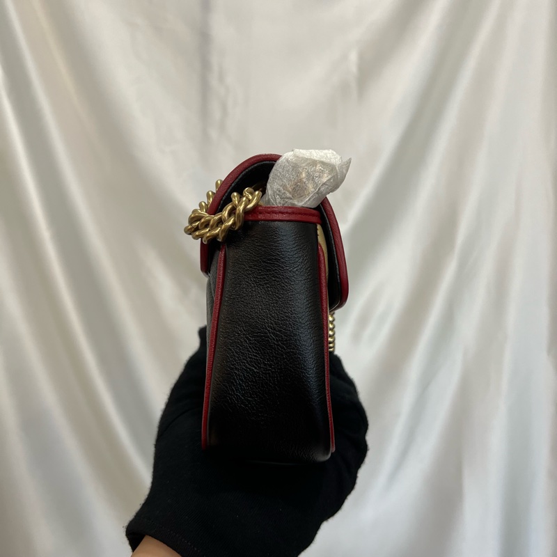 GUCCI 拚色Marmont掀蓋22cm-4