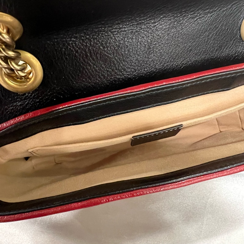 GUCCI 拚色Marmont掀蓋22cm-5