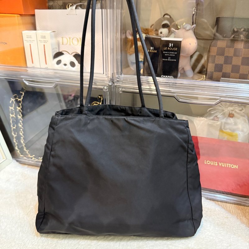 85新✨Prada🖤比goyard還輕的Prada降落傘布 黑色尼龍🖤肩背包 托特包 好輕 好裝 好用 耐用防潑水 附鑑定報告-20