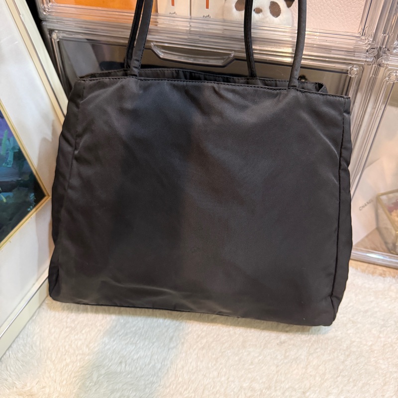 85新✨Prada🖤比goyard還輕的Prada降落傘布 黑色尼龍🖤肩背包 托特包 好輕 好裝 好用 耐用防潑水 附鑑定報告-29