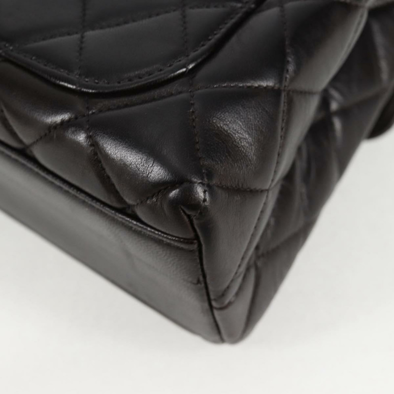 【日本直送】香奈兒 Matelasse 手提包 小羊皮 黑金 CC 正品 PP560V-16