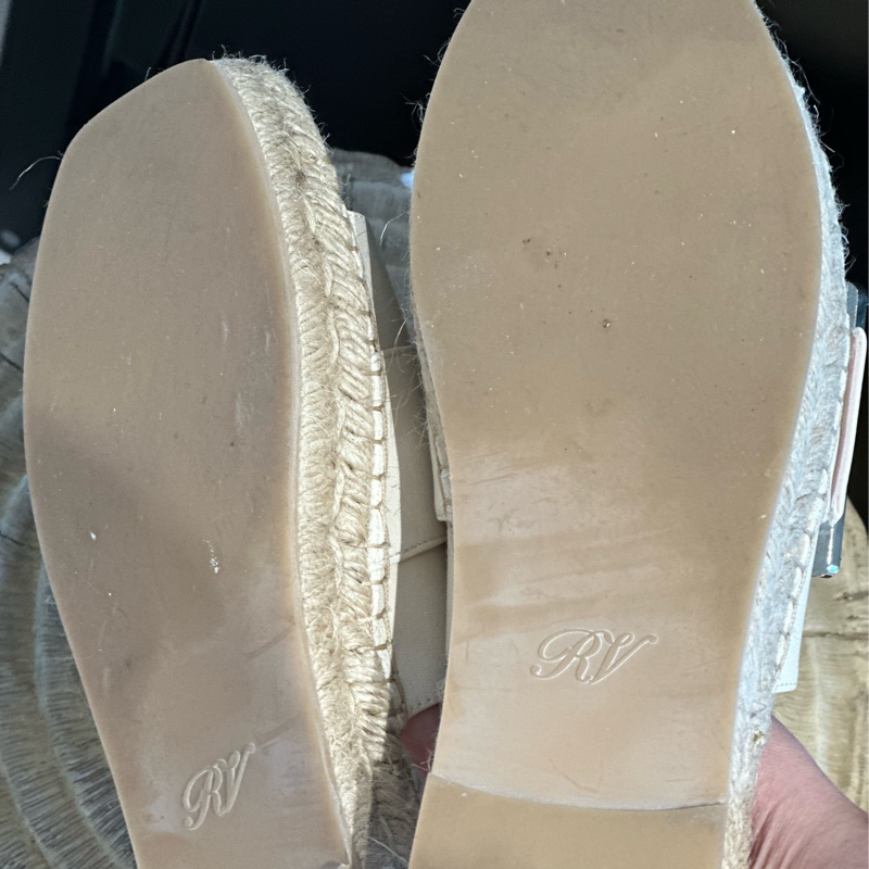 Roger Vivier 方鑽草編涼鞋39號-3