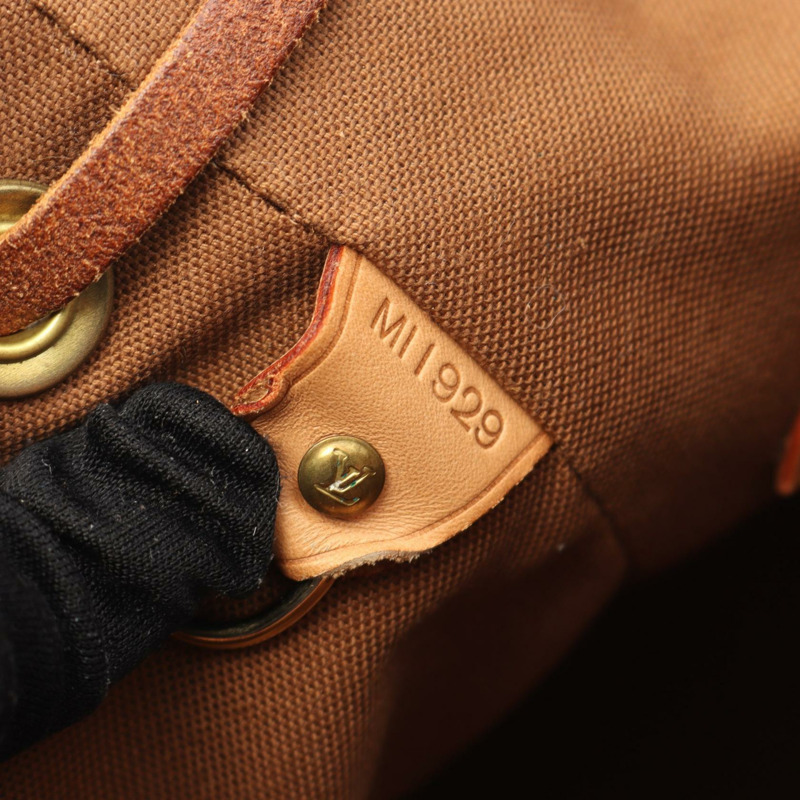 路易威登 Montsouris GM 雙肩包 M51135 Monogram 皮革 棕色 二手-4