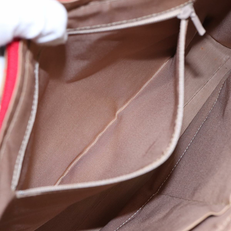 【日本直送】BURBERRY Nova 格紋手提包 帆布 米紅色 正品 82269-21