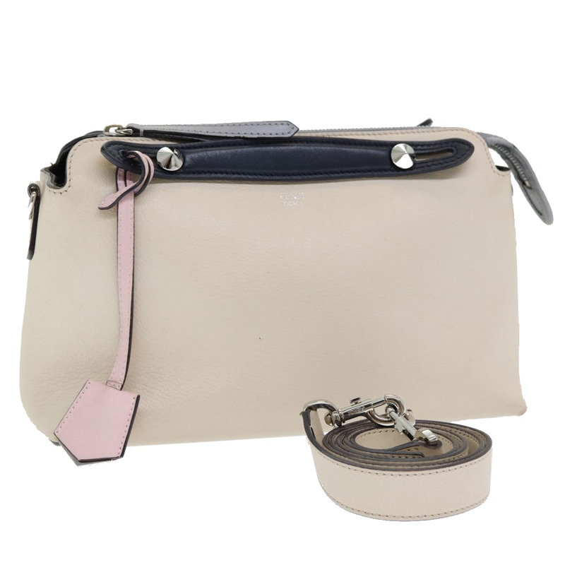 【日本直送】FENDI 手提包 皮革 米色 正品 ar12221-0