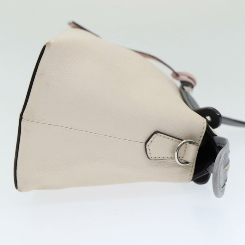 【日本直送】FENDI 手提包 皮革 米色 正品 ar12221-2