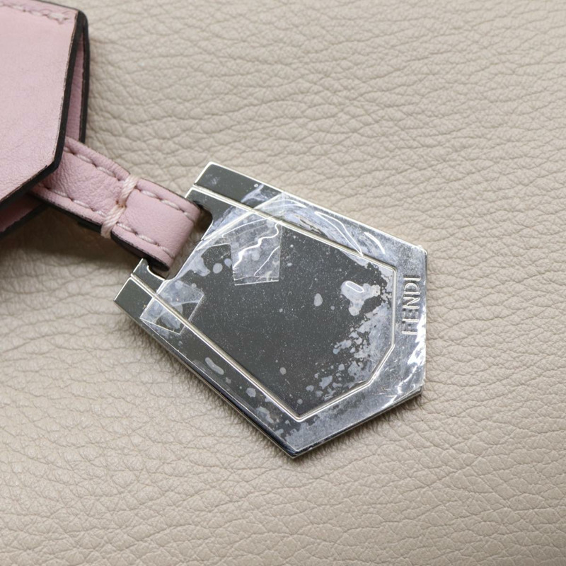 【日本直送】FENDI 手提包 皮革 米色 正品 ar12221-8
