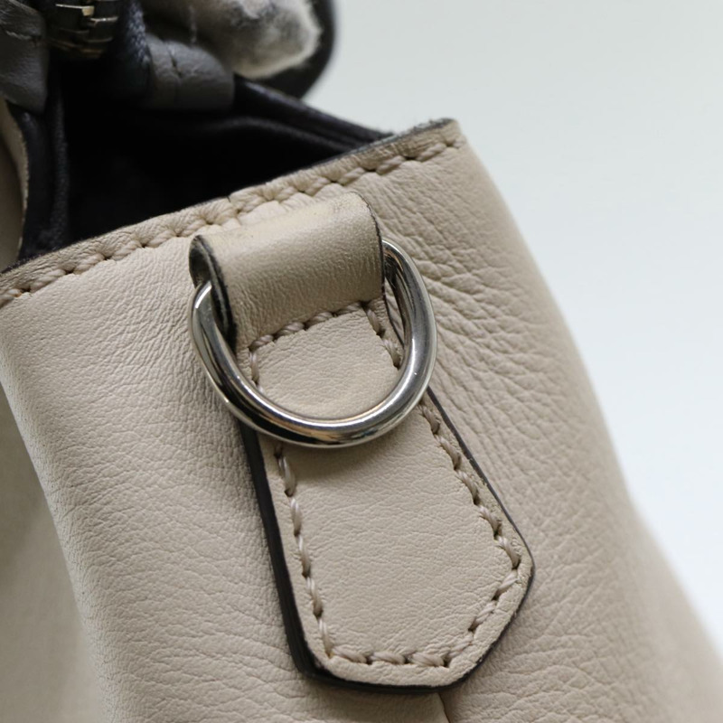 【日本直送】FENDI 手提包 皮革 米色 正品 ar12221-17