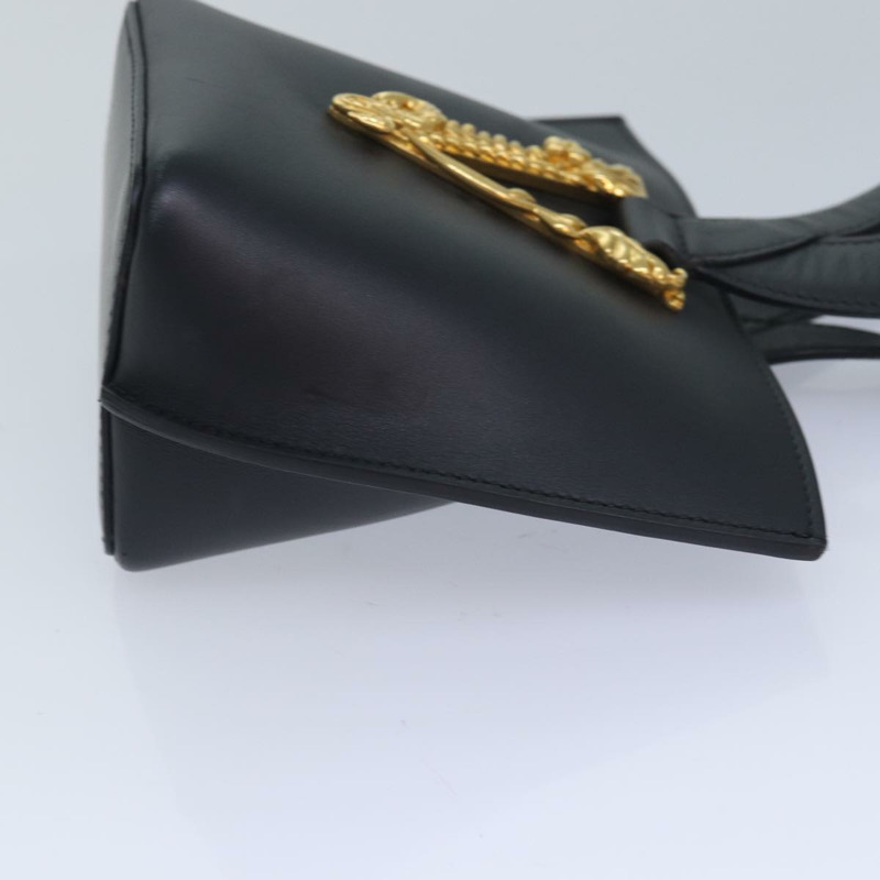【日本直送】VERSACE 手提包 皮革 2 款 黑色 正品 83933-2