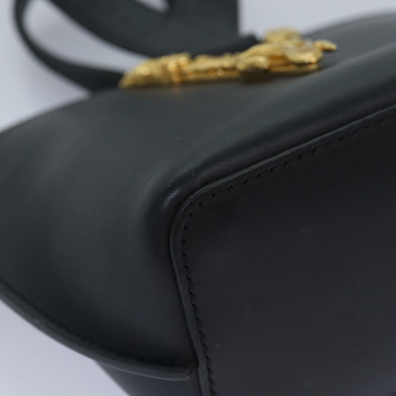 【日本直送】VERSACE 手提包 皮革 2 款 黑色 正品 83933-13