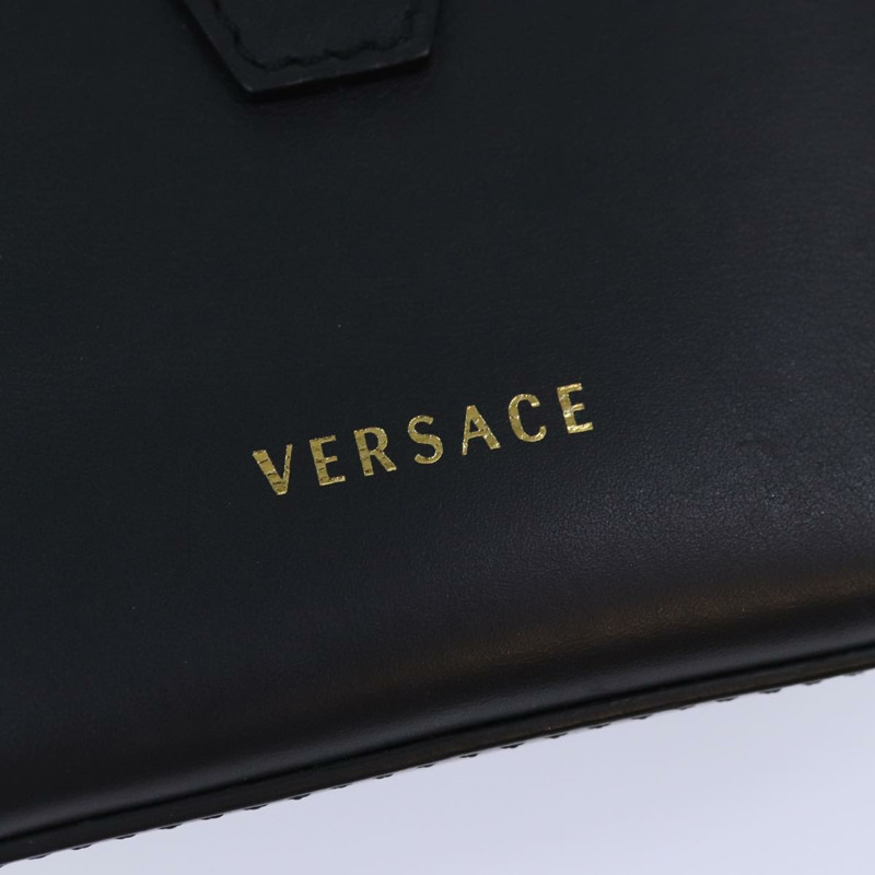 【日本直送】VERSACE 手提包 皮革 2 款 黑色 正品 83933-16