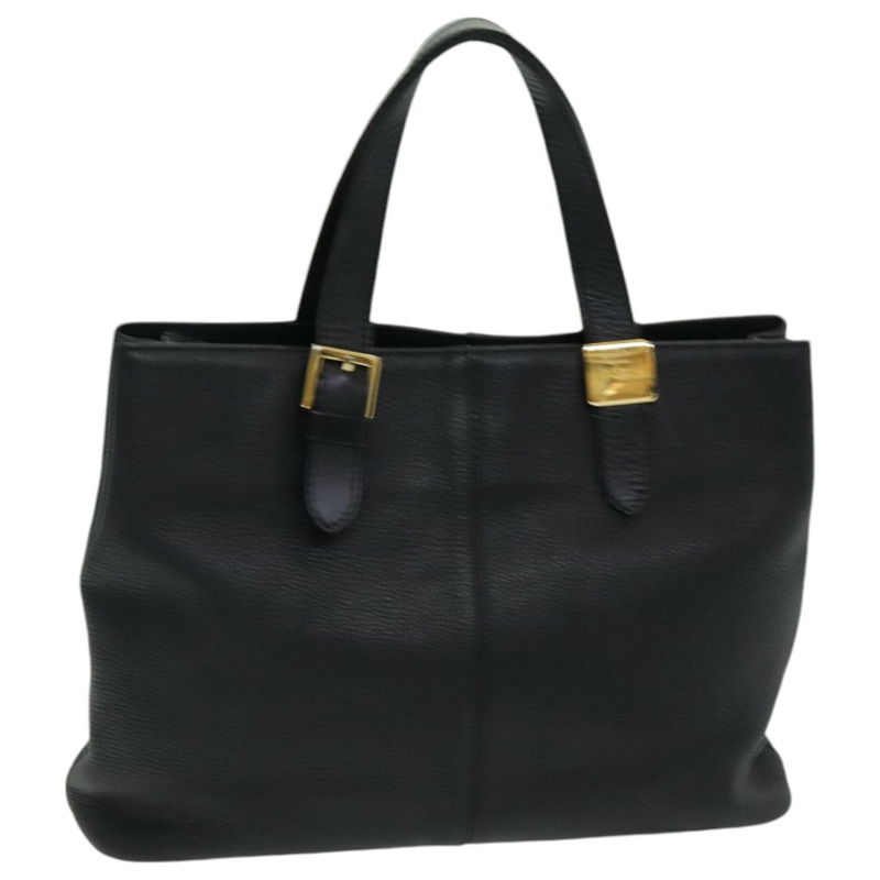 【日本直送】Burberry 手提包 黑色皮革 正品 bs16614-0
