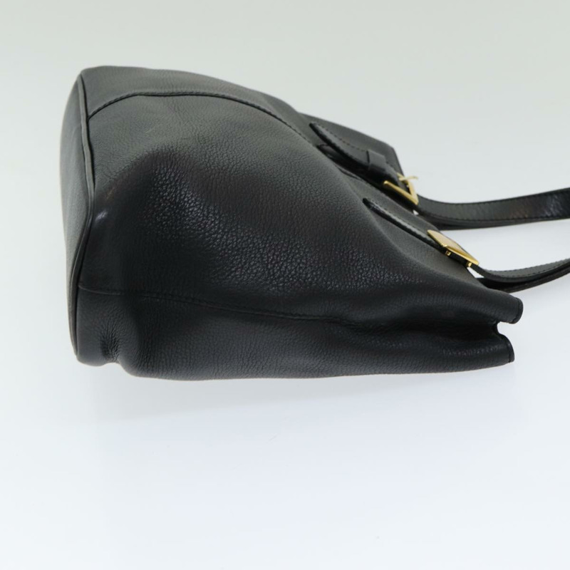 【日本直送】Burberry 手提包 黑色皮革 正品 bs16614-2