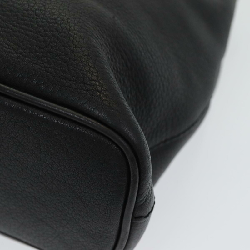 【日本直送】Burberry 手提包 黑色皮革 正品 bs16614-8