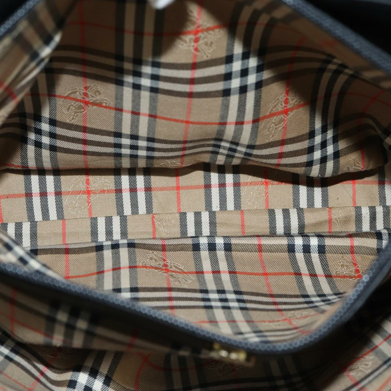 【日本直送】Burberry 手提包 黑色皮革 正品 bs16614-11