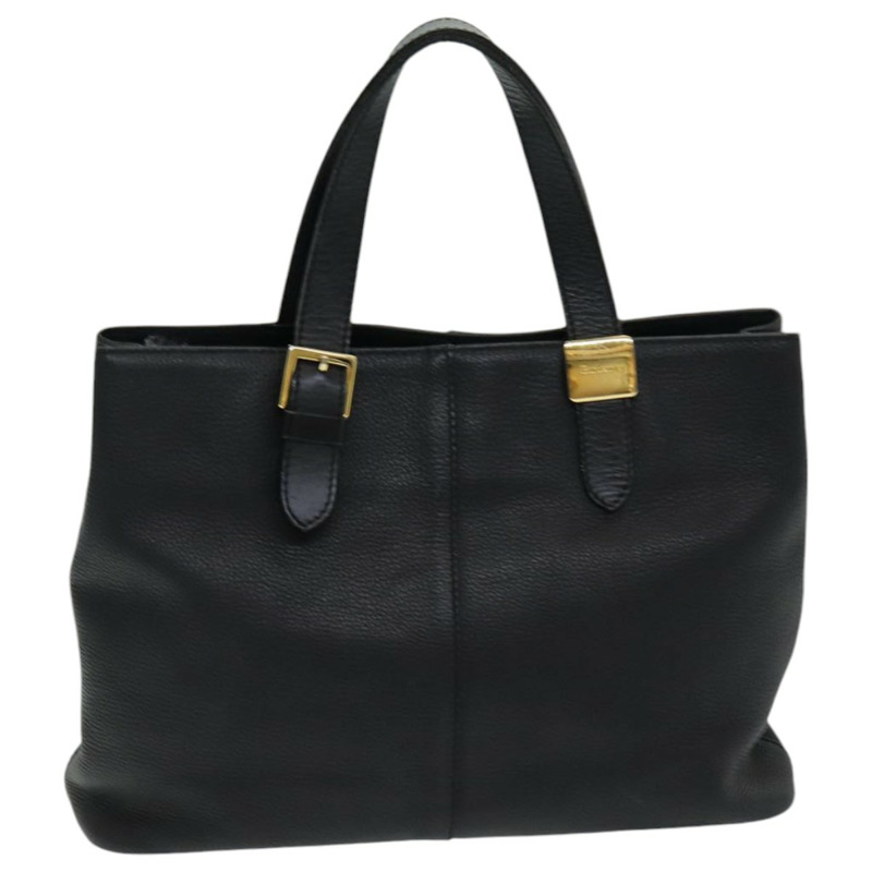 【日本直送】Burberry 手提包 黑色皮革 正品 bs16614-12