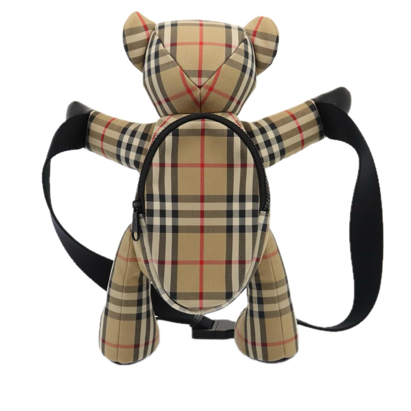 【日本直送】BURBERRY Nova 格紋肩背包 帆布 米色 正品 86482A-1