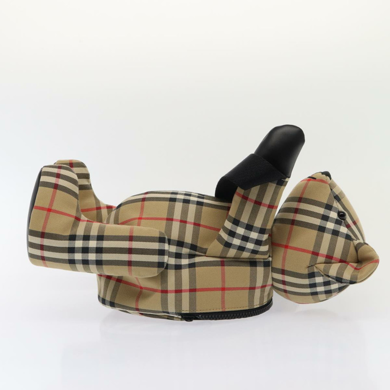 【日本直送】BURBERRY Nova 格紋肩背包 帆布 米色 正品 86482A-2