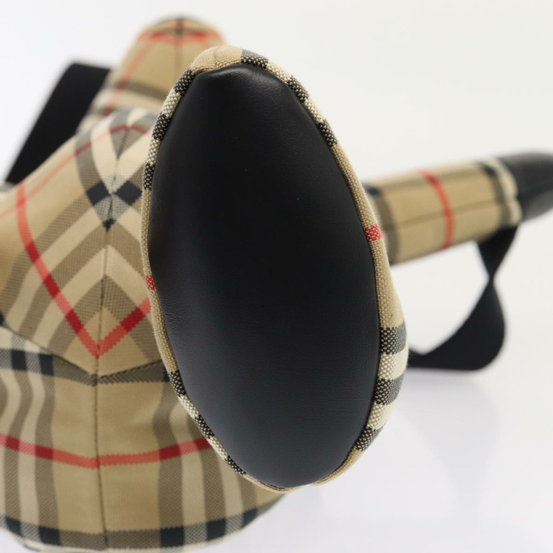 【日本直送】BURBERRY Nova 格紋肩背包 帆布 米色 正品 86482A-13