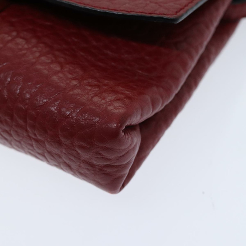 【日本直送】BURBERRY 單肩包 皮革 紅金色 正品 85765-8