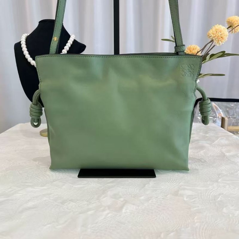 Loewe Flamenco 抽繩福袋單肩斜背包21年 99新 24*18*9 配件塵袋-0