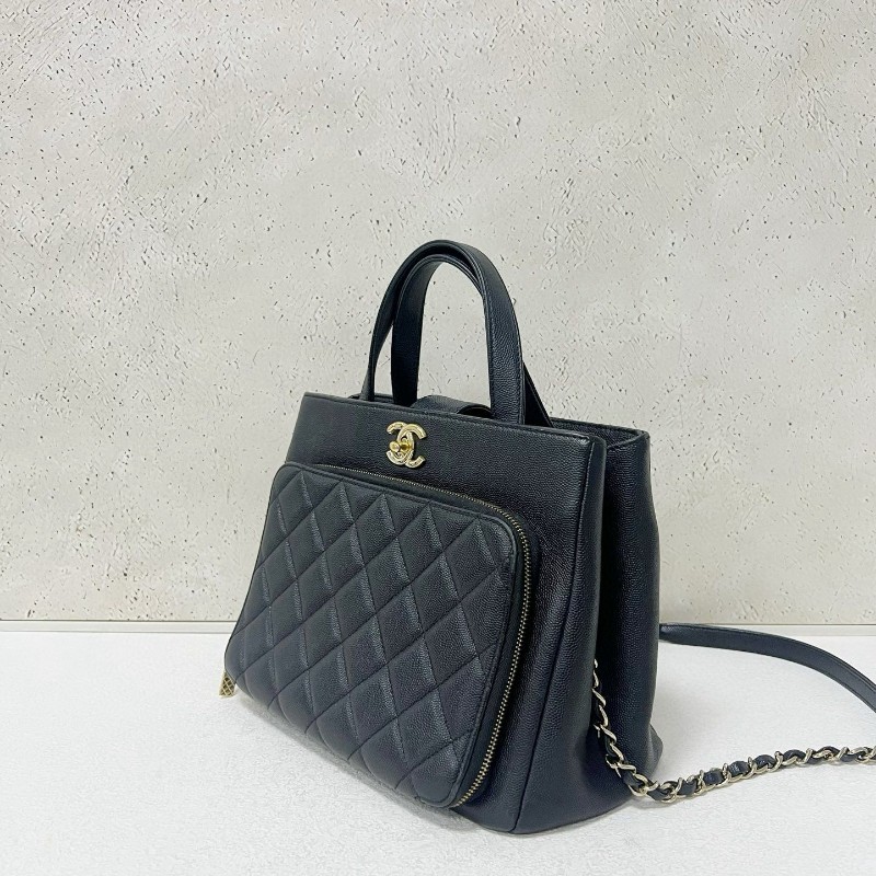 Chanel caviar business affinity shopping bag-2