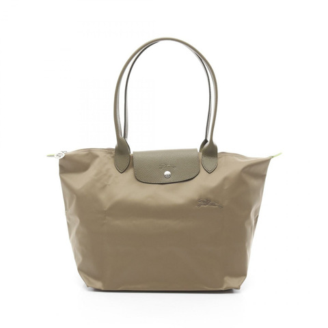 Longchamp Le Pliage 綠色 L 號肩包 L1899919M04 尼龍皮革卡其色朝鮮薊新款女款